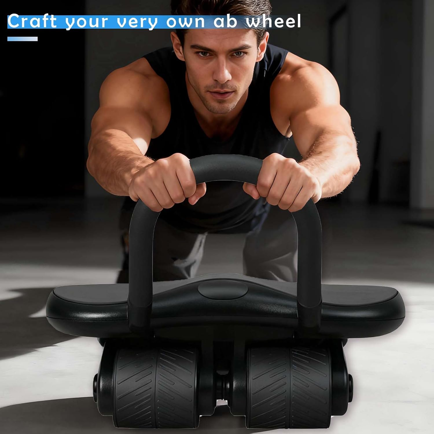 Ab Roller-Elbow Support Ab Wheel Roller| Automatic Rebound Ab Workout Equipment for | Core Strength Training Wheel | Home Gym Core Workout image number 5