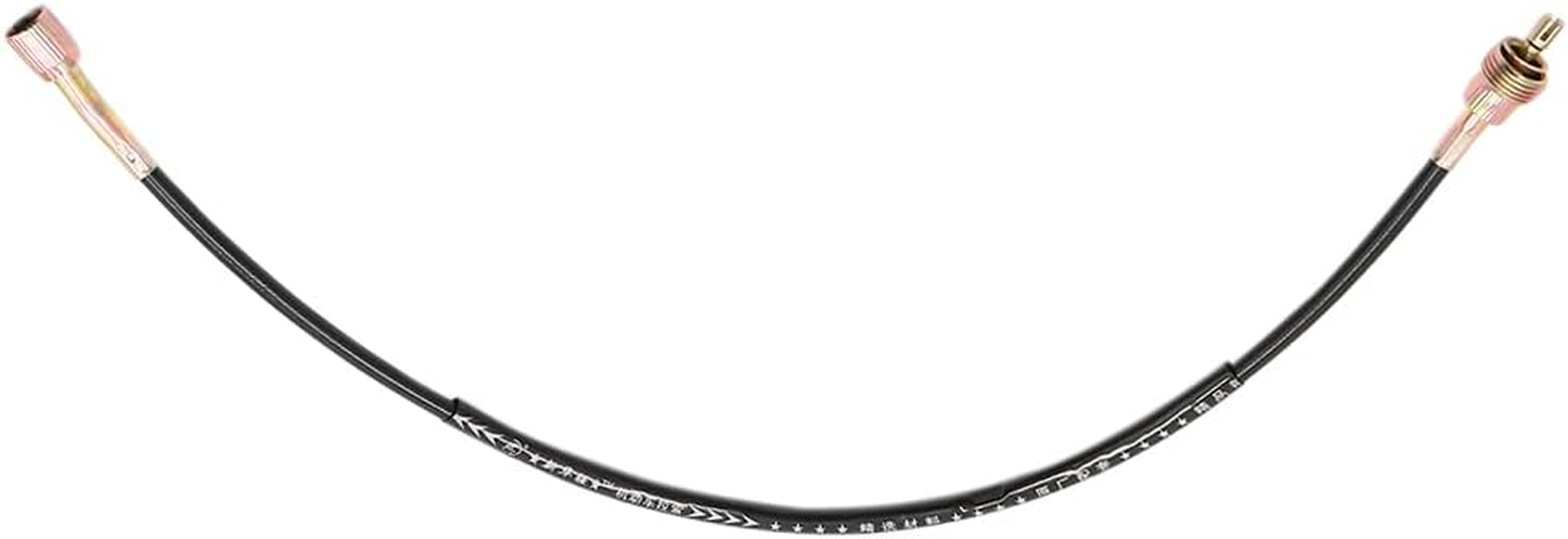 Uxcell 11Mm 0.43" Motorcycle Motorbike Tachometer Cable Line Wire Black Rubber Metal Replacement for Suzuki GN125 image number 3