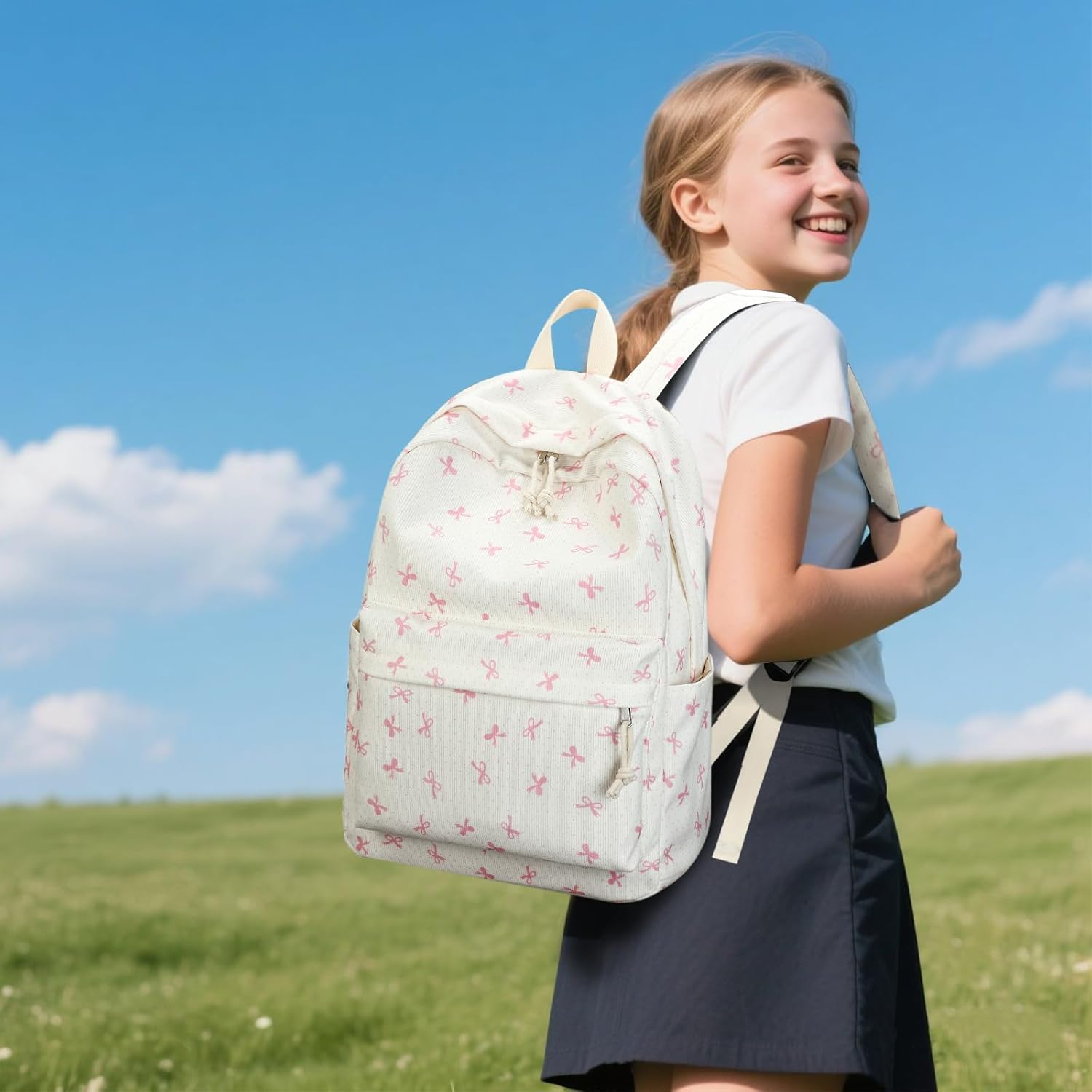 Kids School Backpack with Lunch Box for Girls Bookbag School Bag Preschool Kindergarten Toddler Backpack Tie Dye &hellip; image number 3