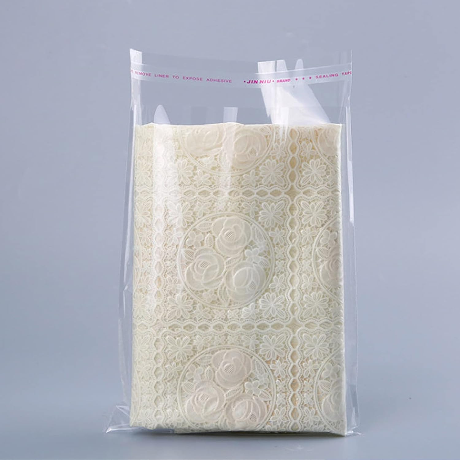 7X10 Inch Clear Resealable Cellophane Bags Self Adhesive,100 Pcs Self Sealing Cellophane Bags image number 1