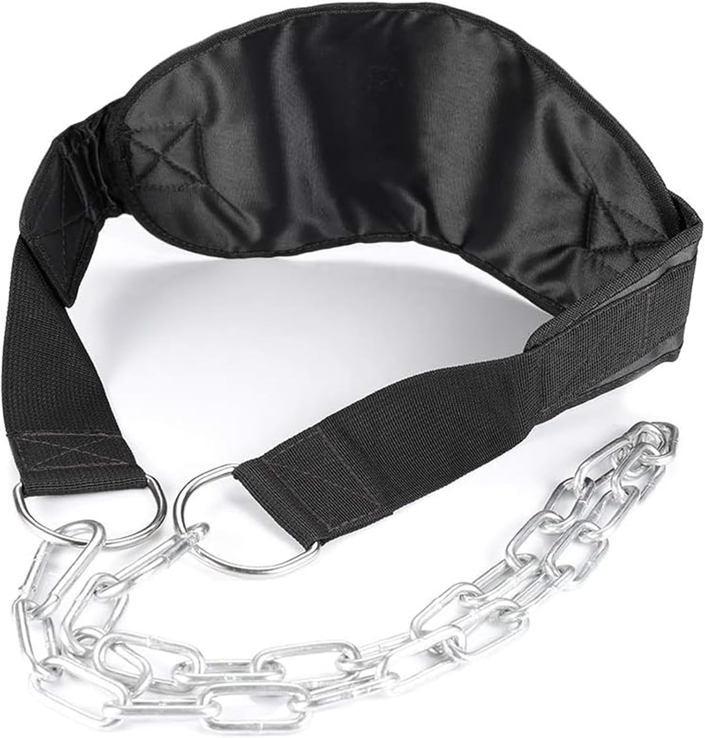 MOOCY Dip Belt with Chain for Weightlifting,Weight Belt for Pullup,Powerlifting, Pull-Up Belt Weighted Dip Belt with Double D-Ring Weightlifting Back Support Strap image number 5
