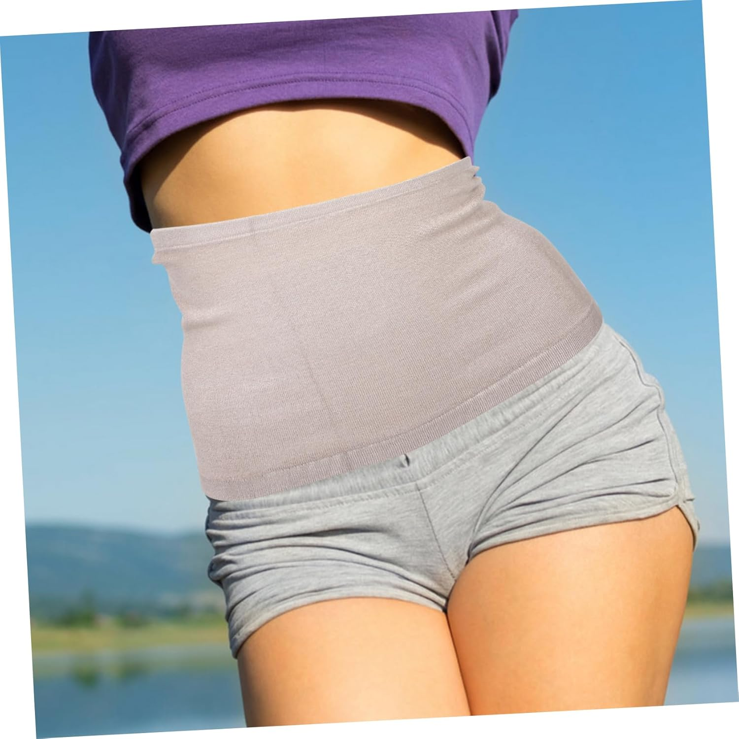 Healvian Women'S Pregnancy Waist Extender Belt Running Waist Support plus Belly Band Comfortable Stomach Warmer for Winter