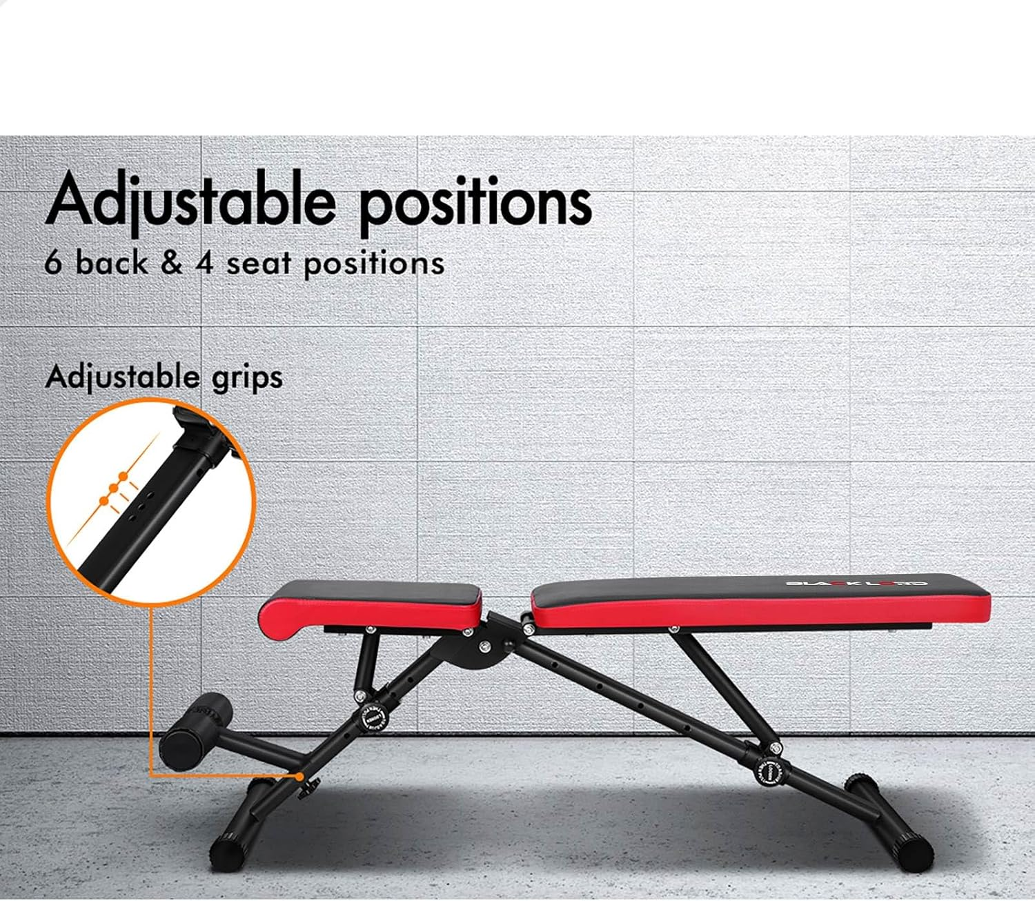 BLACK LORD FID Bench Weight Bench Press Foldable Full Body Training Equipment for Home Gym Workout Fitness image number 6