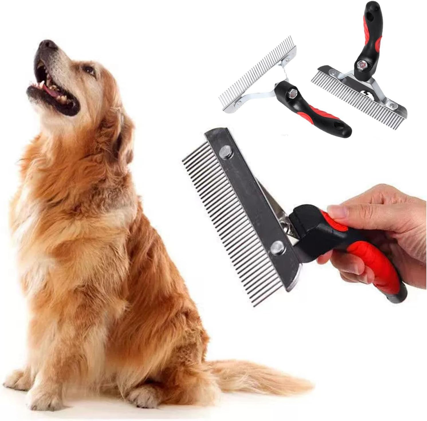 Paifeancodill Cleaning Brush, Horse Sweat Scraper Pet Horse Hair Brush, Horse Nail Rake Comb Steel Comb for Hair, Horse Hair Comb Horse Brush Horse Shedding Comb Horse Hair Brush Pet Dematting Brush image number 2