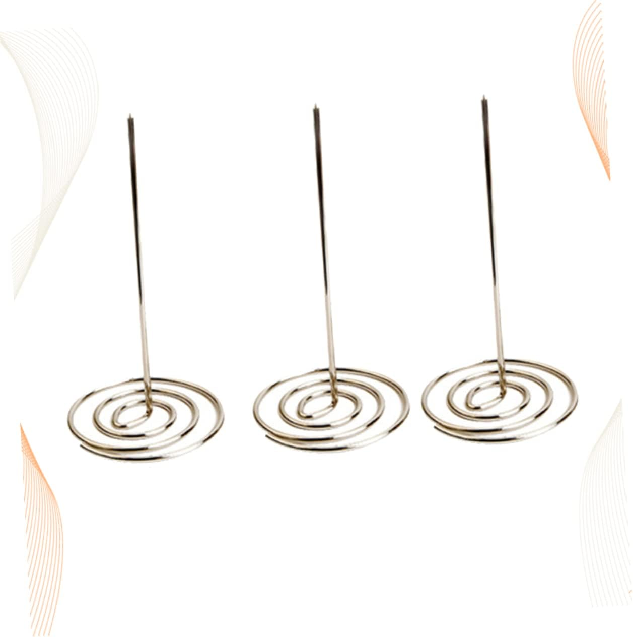 STOBOK 9Pcs Menu Summons Fork for Invoice Storage Metal Document Notes Holder Restaurant Office Desk Accessories image number 6