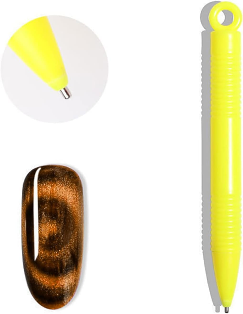 15Pcs Cat Eye Magnetic Nail Polish Kit,Nail Magnets Cateye for Nails Art, Double-Head Nail Magnetic Cat Eye Gel Nail Polish Magnet Wand Strong Suction Board Nail Manicure Tool Set for Nail DIY Salons. image number 4