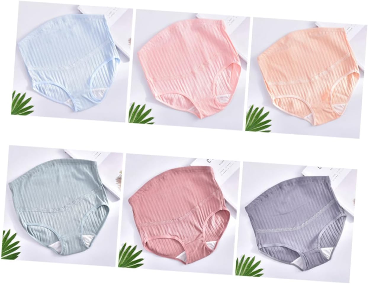 Baluue 3Pcs High Waist Maternity Underwear Cotton Comfortable Pants for Pregnant Women Postpartum Belly Support Random Color image number 5