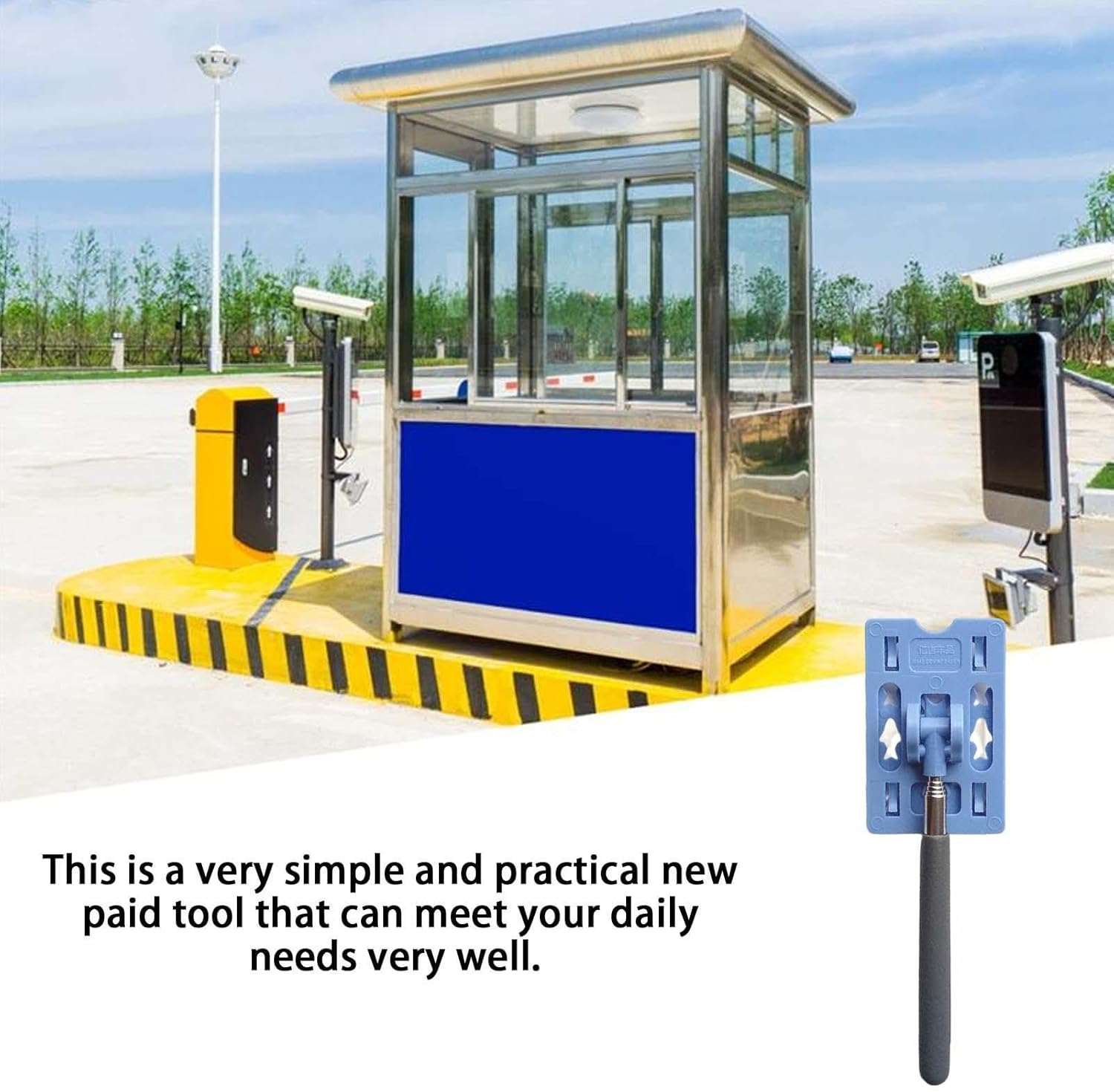 Parking Toll Reacher - Contactless Parking Toll Paying Rod | Telescopic Card Holder Rod for Car Parking Payment | Easy to Use Car Parking Payment Stick | Helpful for Paying Car Parking Toll image number 6