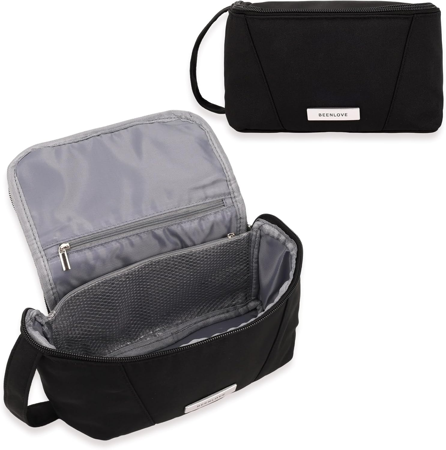 Supcomsta Makeup Bag,Large Capacity Storage Cosmetic Bag Waterproof for Women Travel Toiletry Bag Skin Care Cosmetics Toiletries (Khaki)