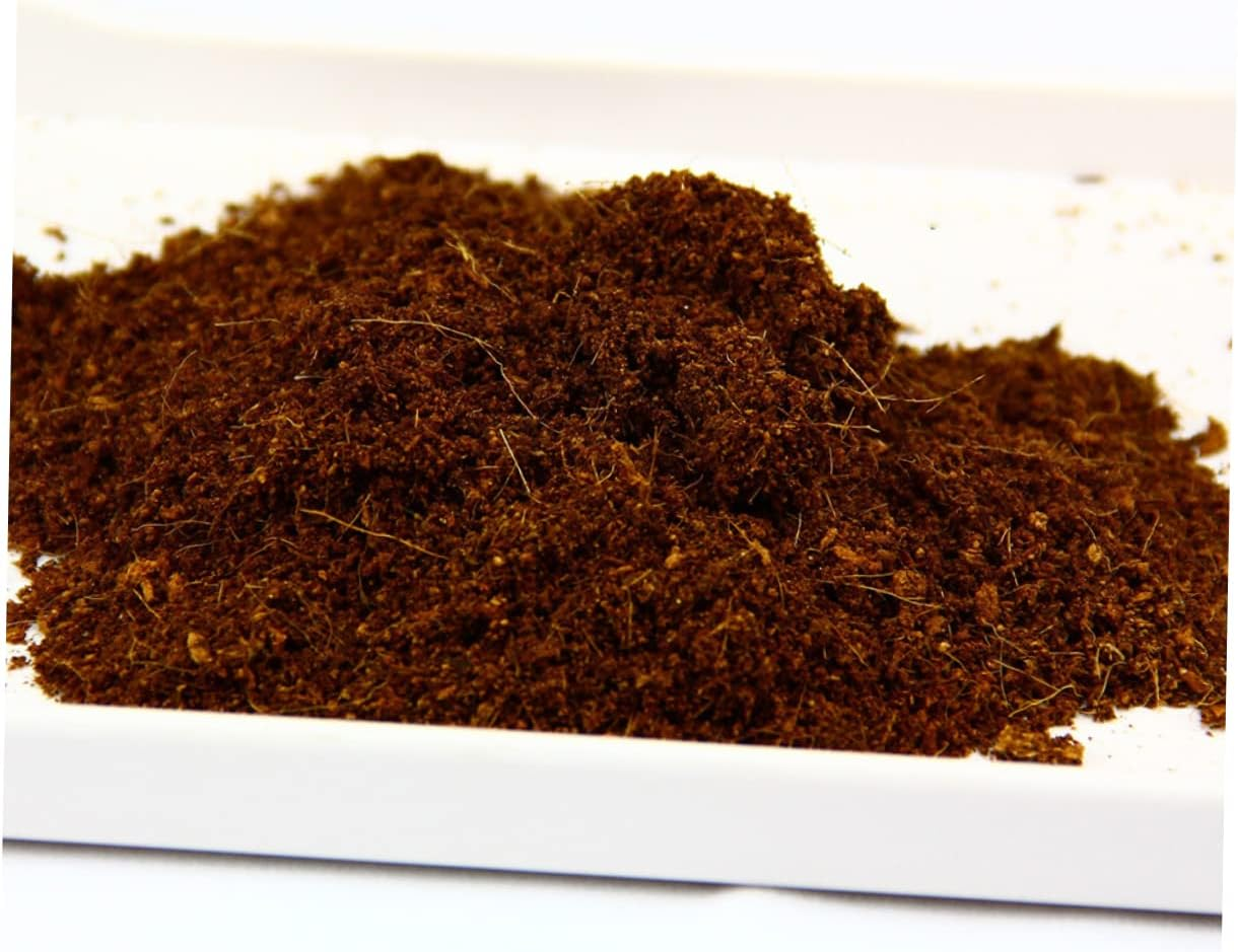 OFFSCH Coconut Fiber Nutrient Soil Blocks for Gardening Supplies Balcony Planting 5Pcs Compressed Natural Soil Medium with Rich Nutrients for Flowers and Vegetables Growing image number 1