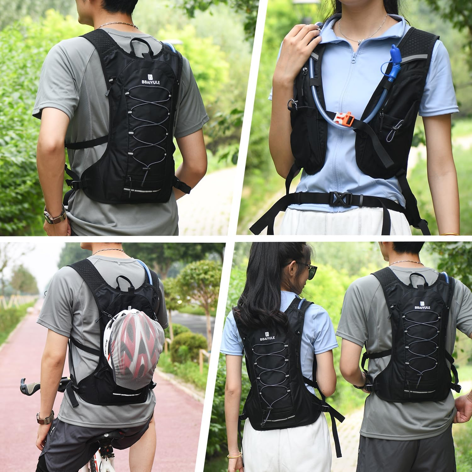 Hydration Pack with Hydration Bladder BPA Free|Large Big Cycling Backpack|Bike Backpack for Running Skiing Hiking Cycling|Backpack with Hydration System image number 3