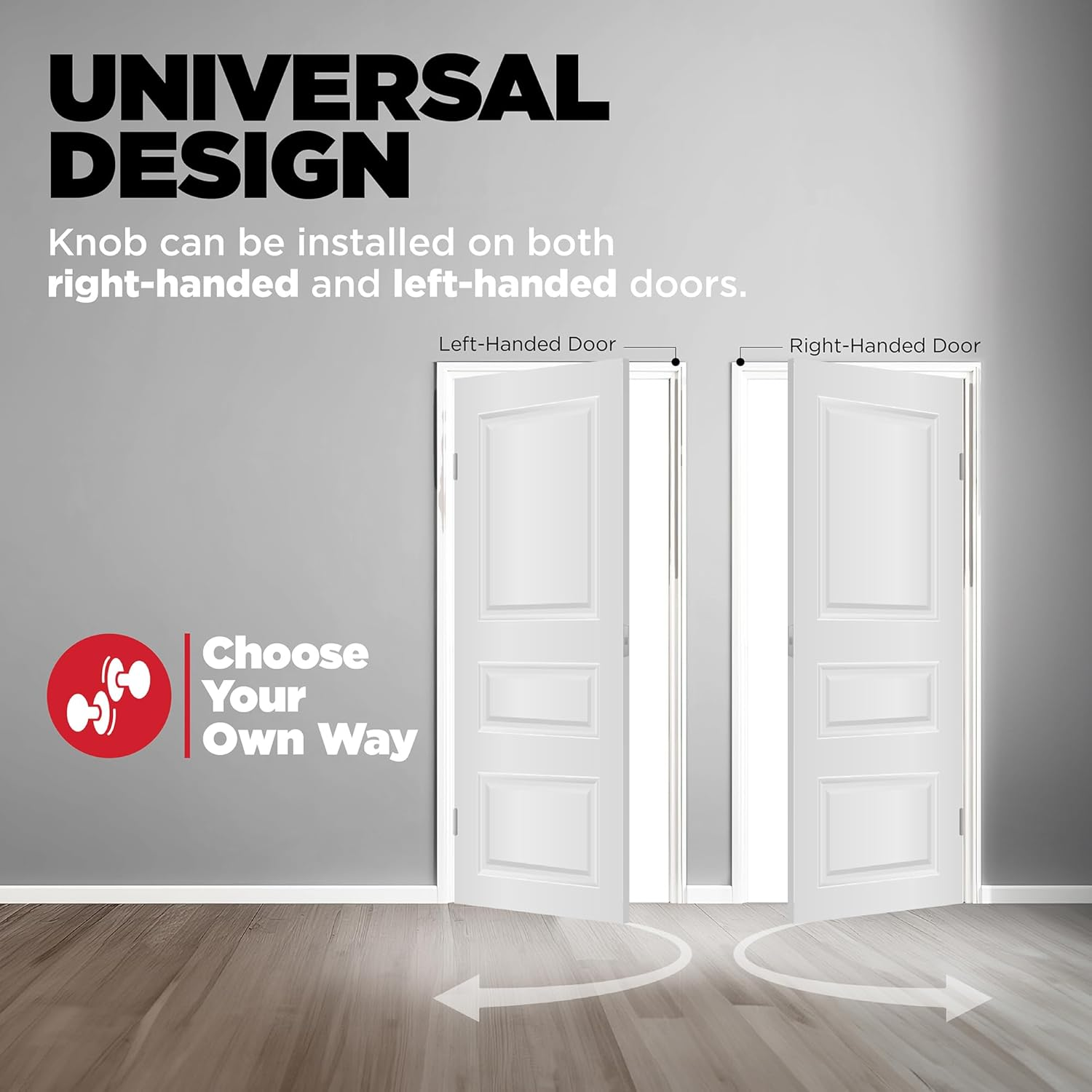 Kwikset 93001-927 Tylo Privacy Bed/Bath Knob in Satin Chrome image number 5