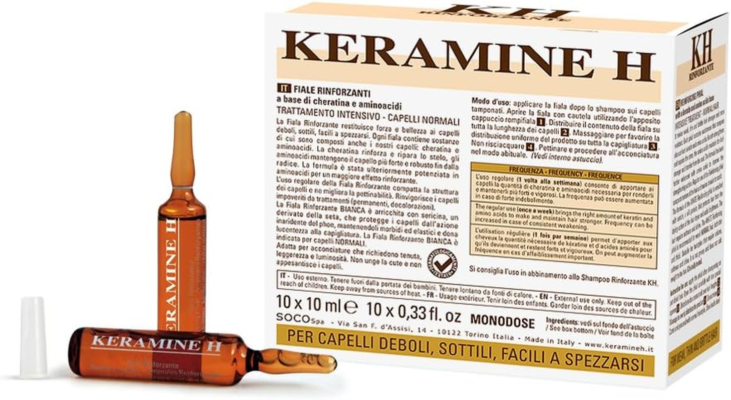 KERAMINE H Fiale White Tu/Types X10 Start Drop and Hairstyle Hair