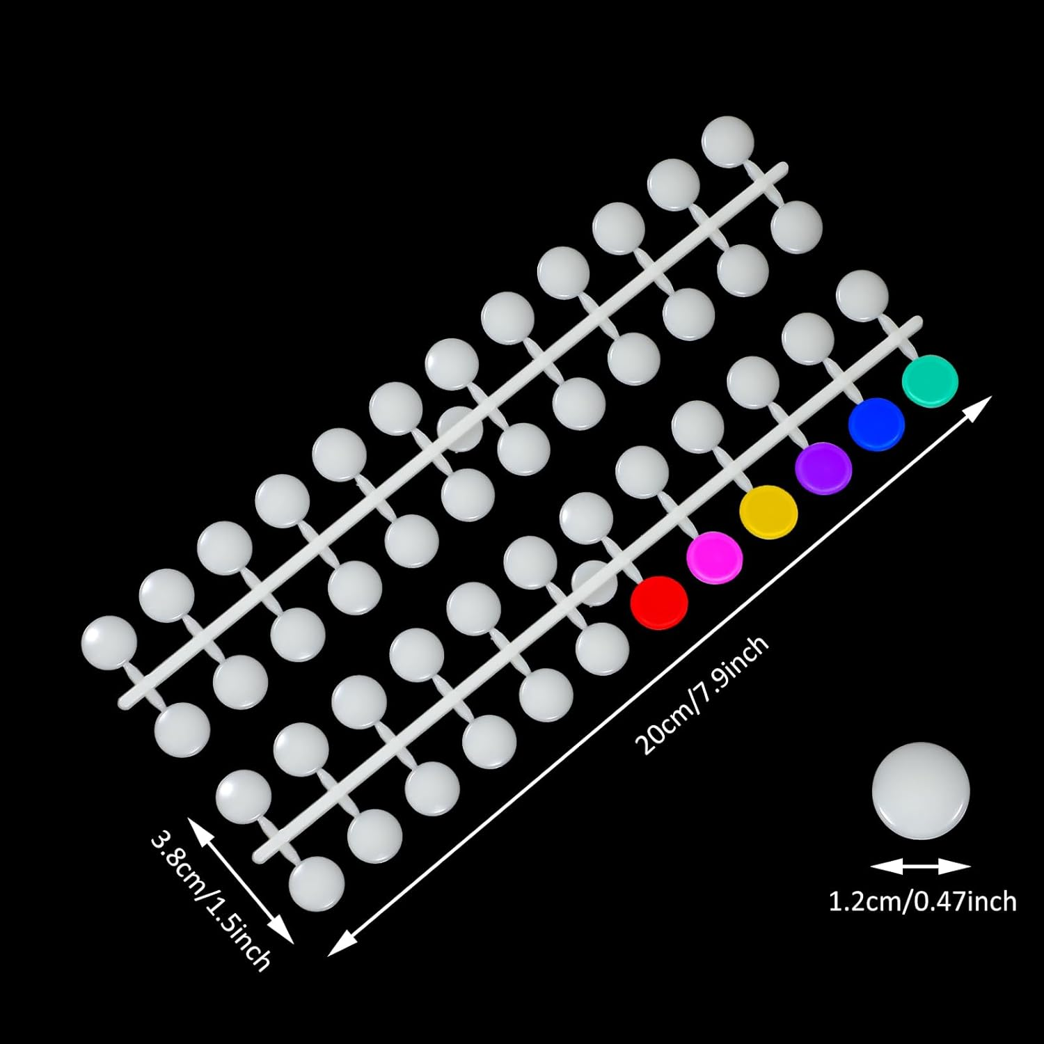 Pack of 240 Nail Display Dots, Beige Nail Art Display, round Nail Polish Displays for Nail Studios and Beginners, DIY Nail Art Nail Studios