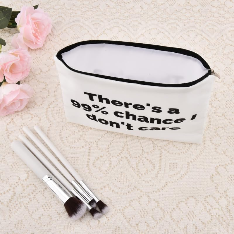 Sarcastic Cosmetic Toiletry Bag for Women Men Coworkers Sassy Gift Bag from Friends Bestie Snarky Birthday Gifts for Daughter Son Funny Saying Makeup Bag Organizer Humorous Sarcastic Gfts