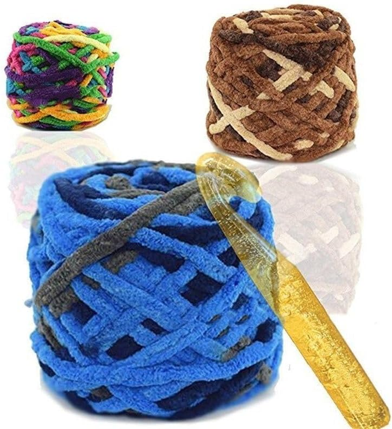 LORJE 5Pcs Huge Crochet Hooks Set, Large Crochet Needles Hooks,Coarse Knit Crochet Hooks,Plastic Knitting Needles Kit DIY Yarn Sewing Craft Knitting Tool,12Mm-25Mm for Crocheting Knitting Needles Set Weaving Tools image number 3