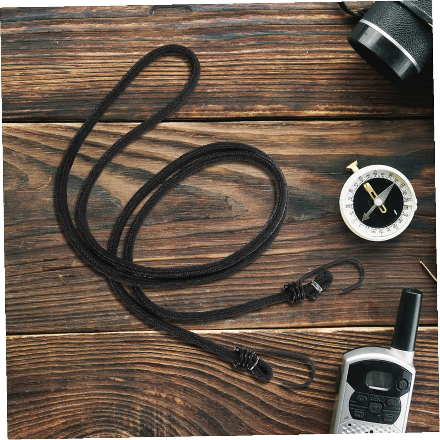 Luxshiny Adjustable Elastic Bicycle Bungee Cord with Hooks High Elasticity Bike Strap for Mountain Fixed Gear Bikes Lightweight Secure Luggage Rope for Cycling Camping Travel Use