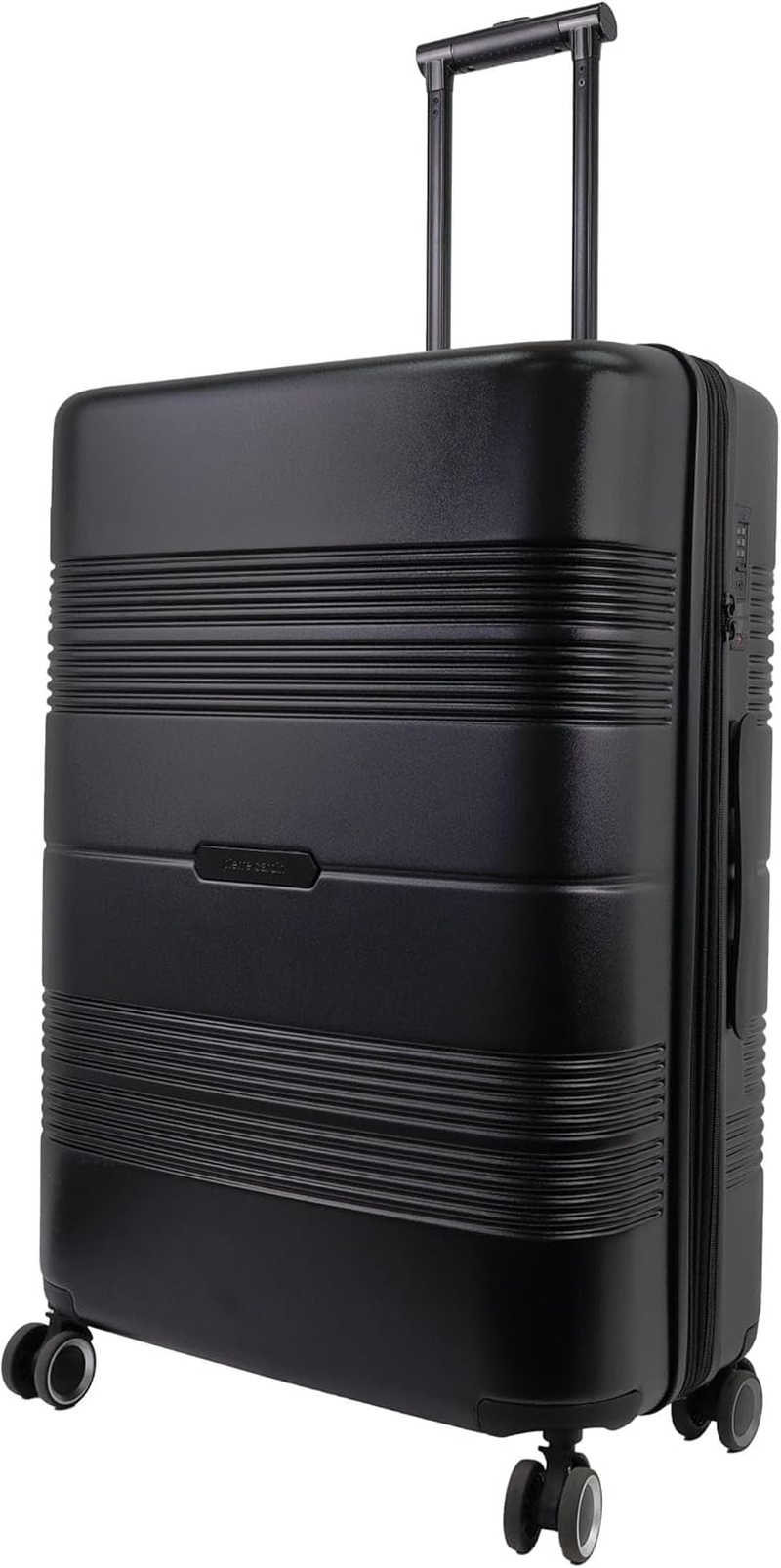 Pierre Cardin 54Cm Cabin Travel Hard Shell Suitcase in Black