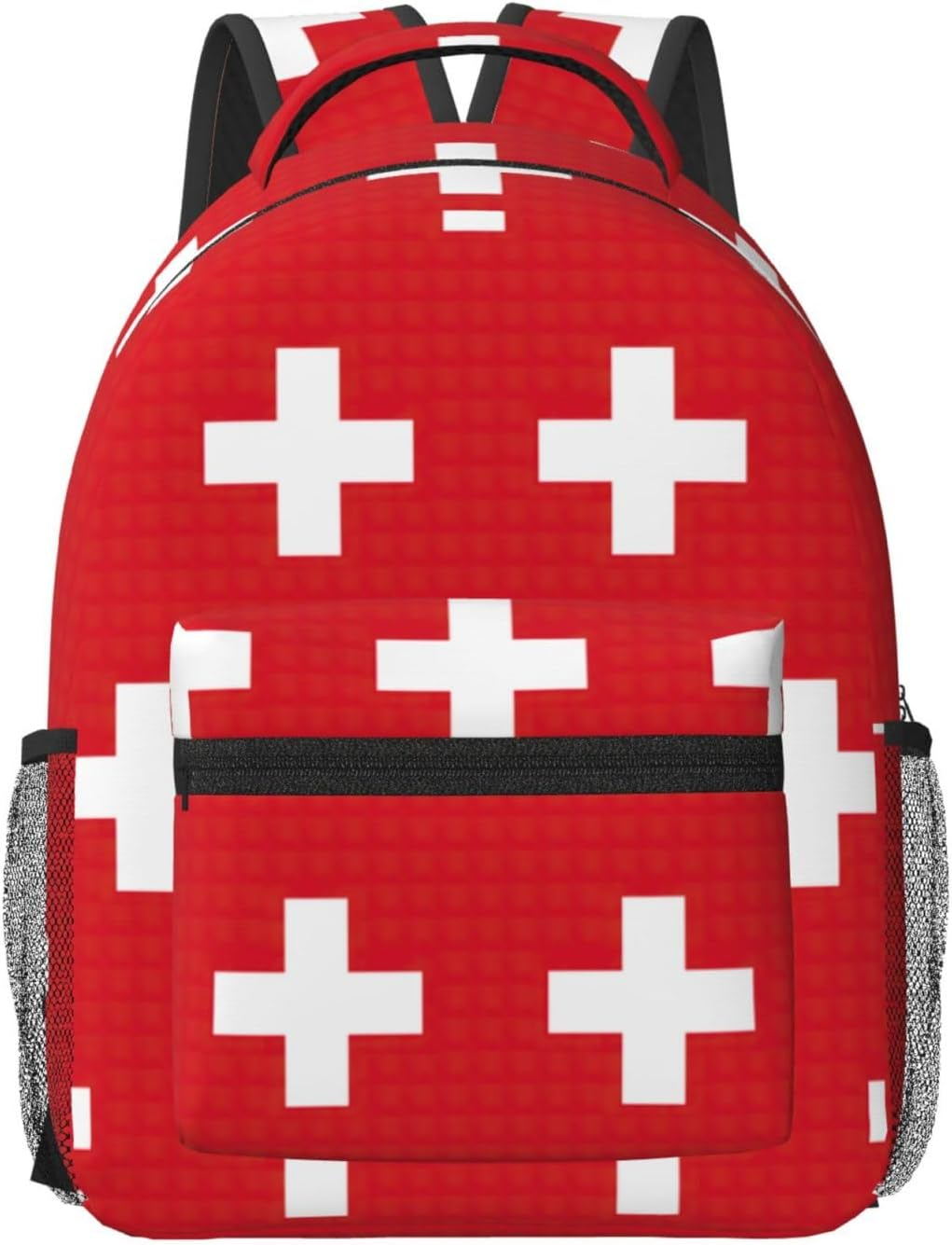 DRTGEDS Swiss Flag Backpacks for Women Men,Travel Laptop Back Pack 16.5 Inch,Work Bag Personal Item Book Bags image number 3
