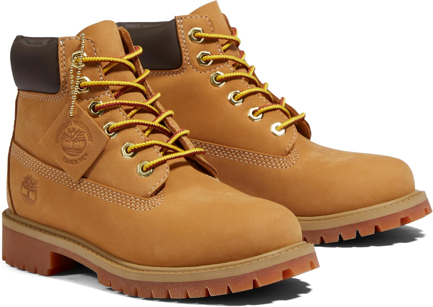 Timberland Kid'S Premium 6 Inch Lace up Waterproof Boot image number 4
