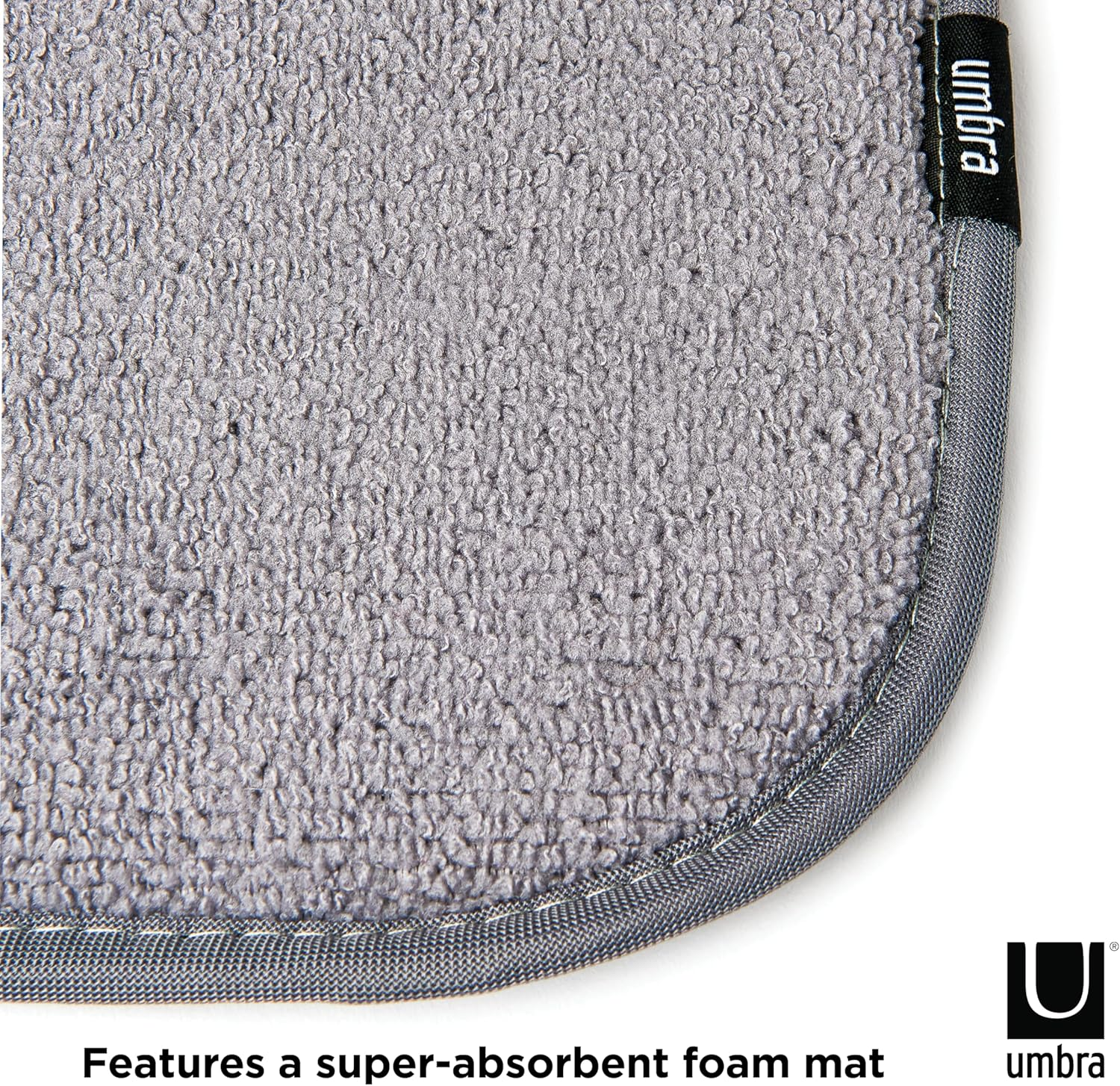 Umbra Shoedry, Machine-Washable Multipurpose Drying Mat and Boot Tray for Entryway, Charcoal Closet image number 2