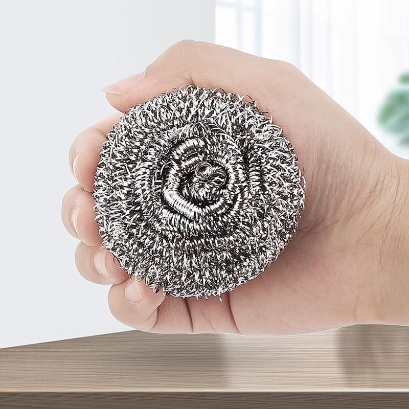 Aoozleny 12Pcs Stainless Steel Cleaning Ball for Cleaning Dishes, Pans, Pots, Ovens, Grills, Sinks - Stainless Steel Wire Ball Kitchen image number 1
