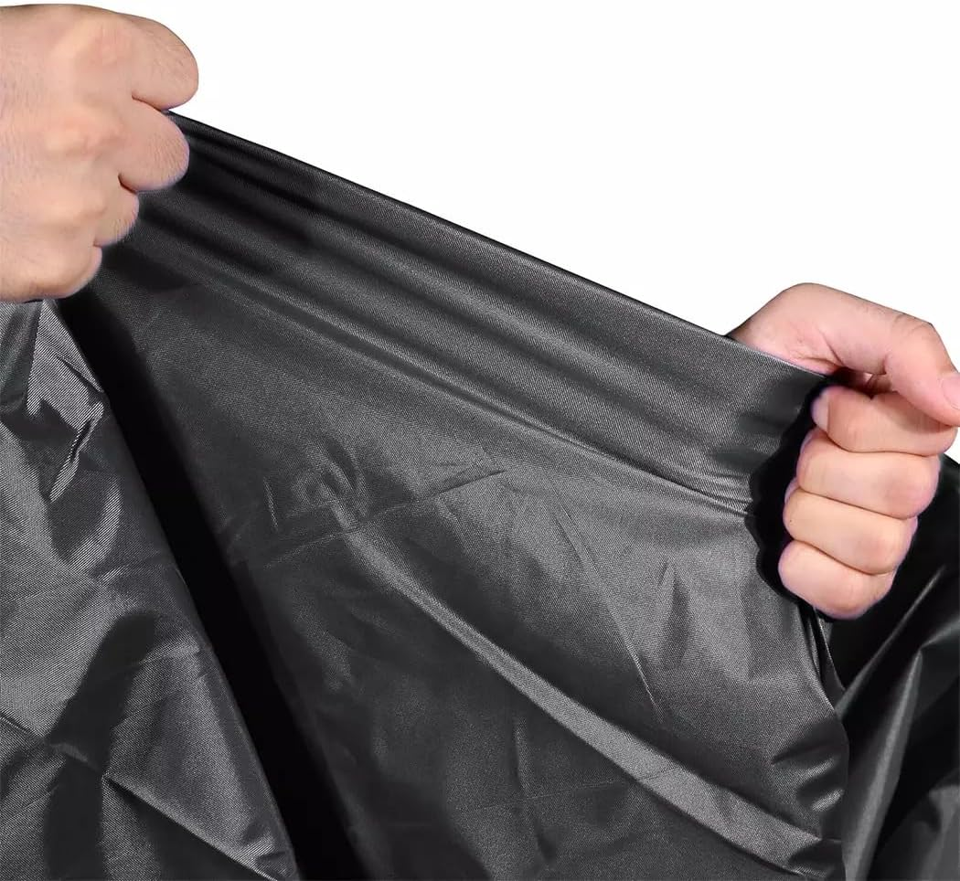 PORIYA Waterproof Boat Cover, Trailerable Marine Grade Jumbo Heavy Duty Boat Cover with Adjustable Tightening Straps, for V-Hull, Tri-Hull Fishing, Runabout, Pro-Style Bass Boat (Black, 17-19FT)