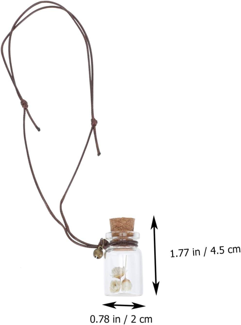 STOBAZA 4Pcs Empty Perfume Bottle Pendant Car Hanging Aromatherapy Bottle Diffuser Dry Flowers Daisy Essential Oil Diffuser for Car Home Office image number 1