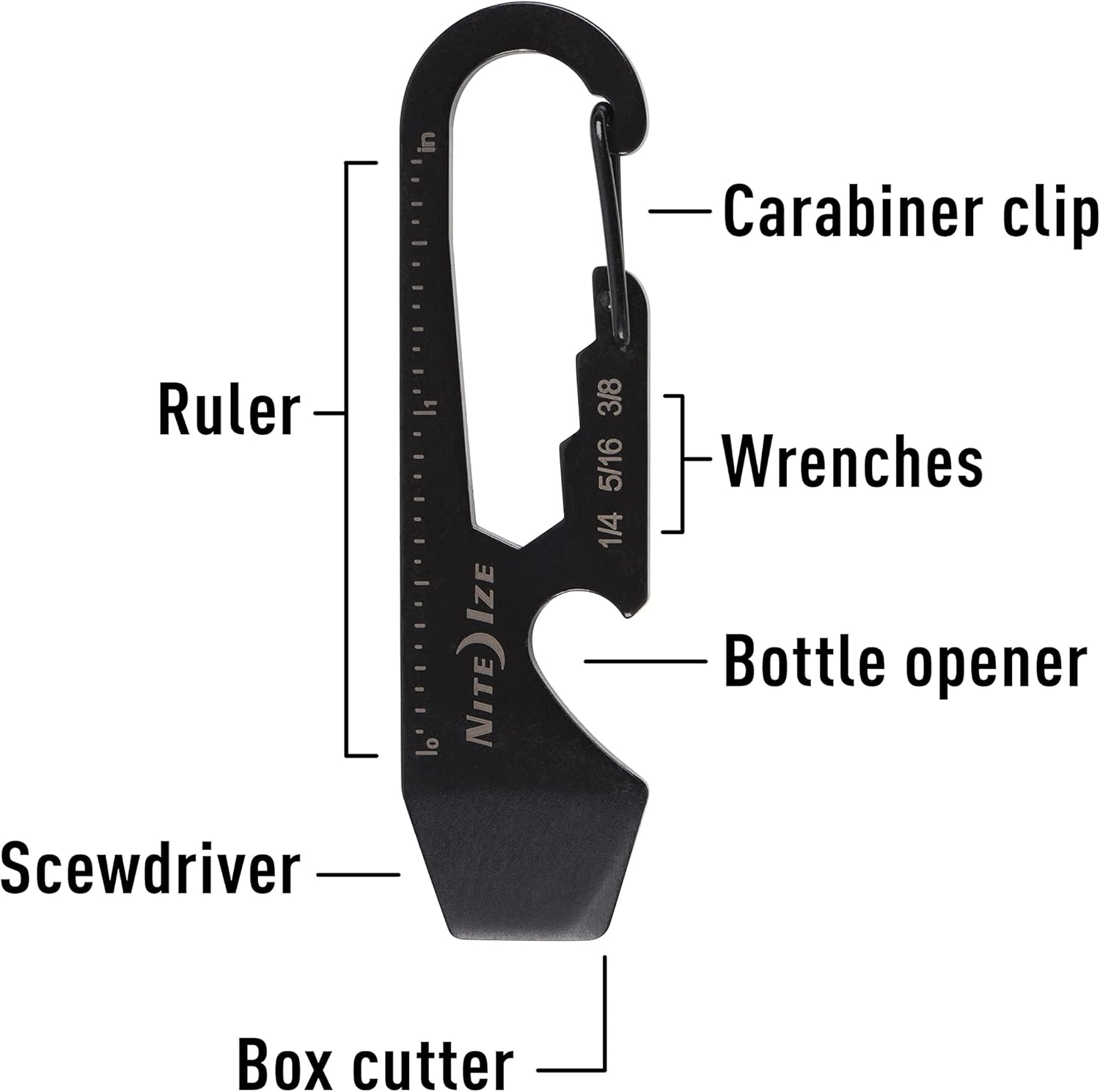 Nite Ize Doohickey Multi-Tool, Black