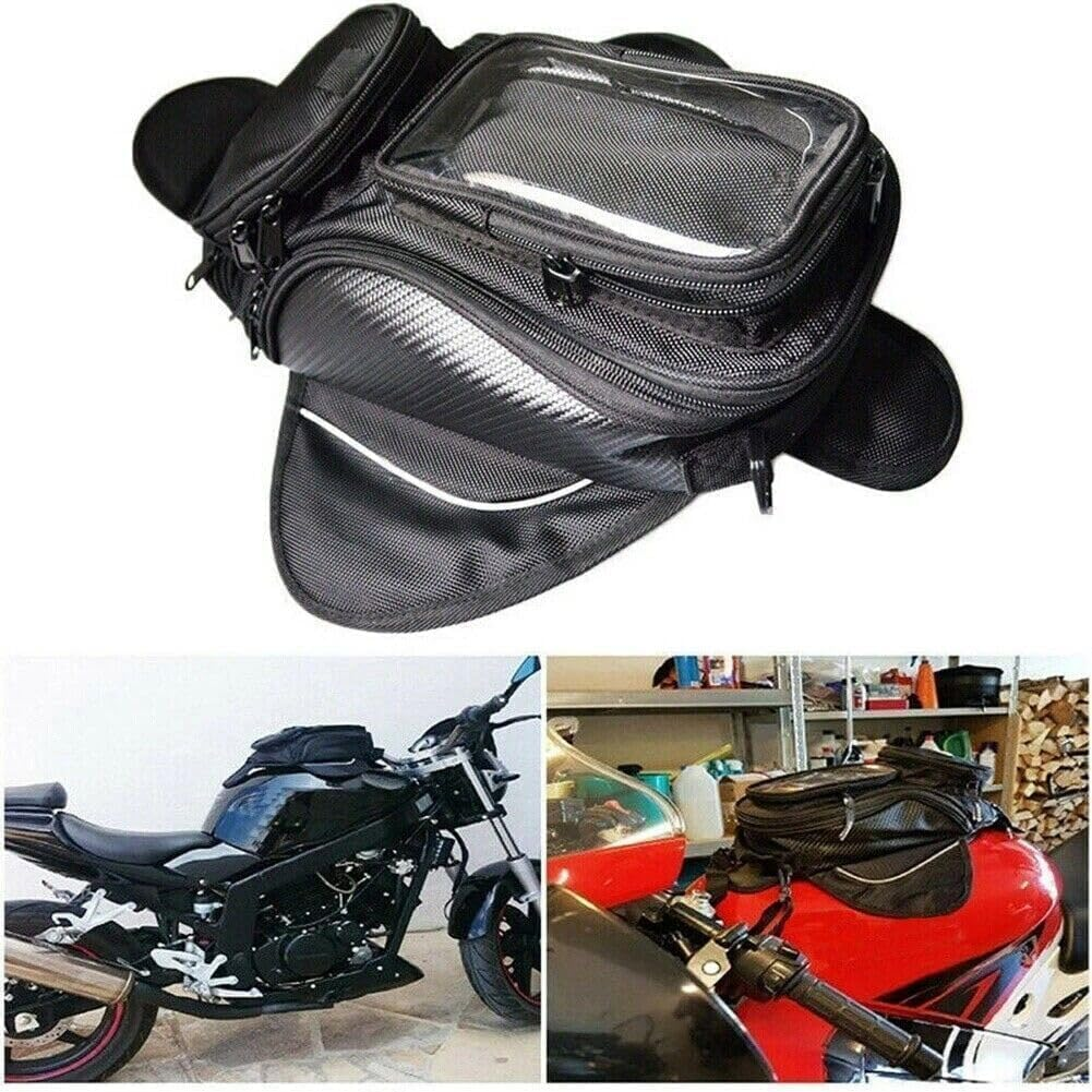 Motorcycle Gas Oil Fuel Tank Bag Waterproof Backpack & Magnetic Motorcycle Tank Bag for Honda Yamaha Suzuki Kawasaki Harley image number 3