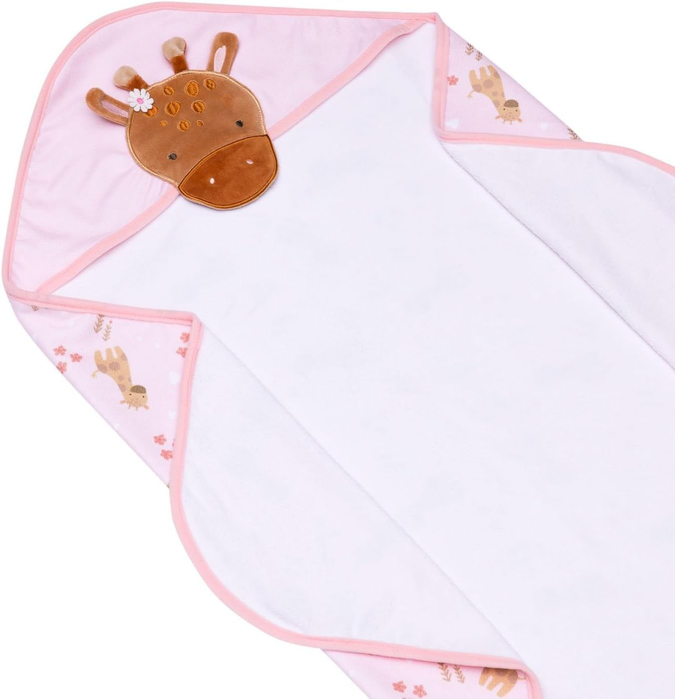 Splosh Baby Giraffe Hooded Towel, Pink image number 2