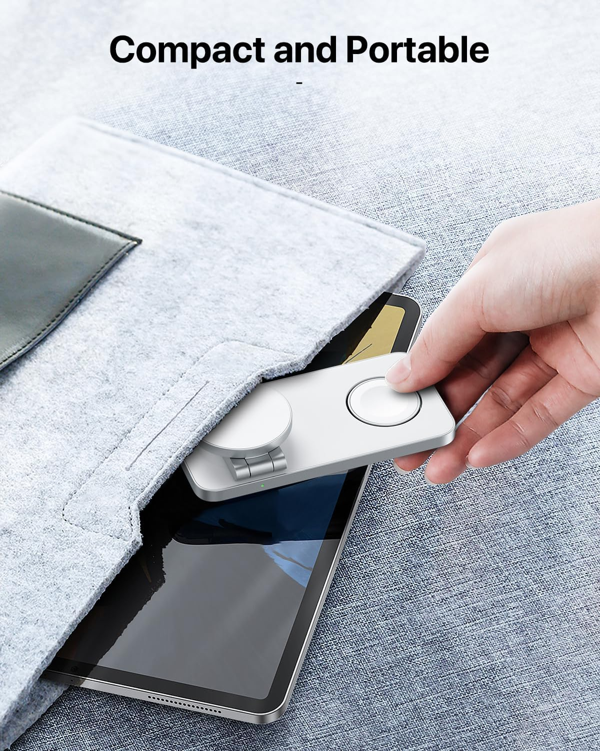 EXW 3 in 1 Wireless Charging Station for Apple, Wireless Charger Stand for Magsafe Fast Charger for Iphone 17-12, Magnetic Charger for Apple Watch and Airpods (White)