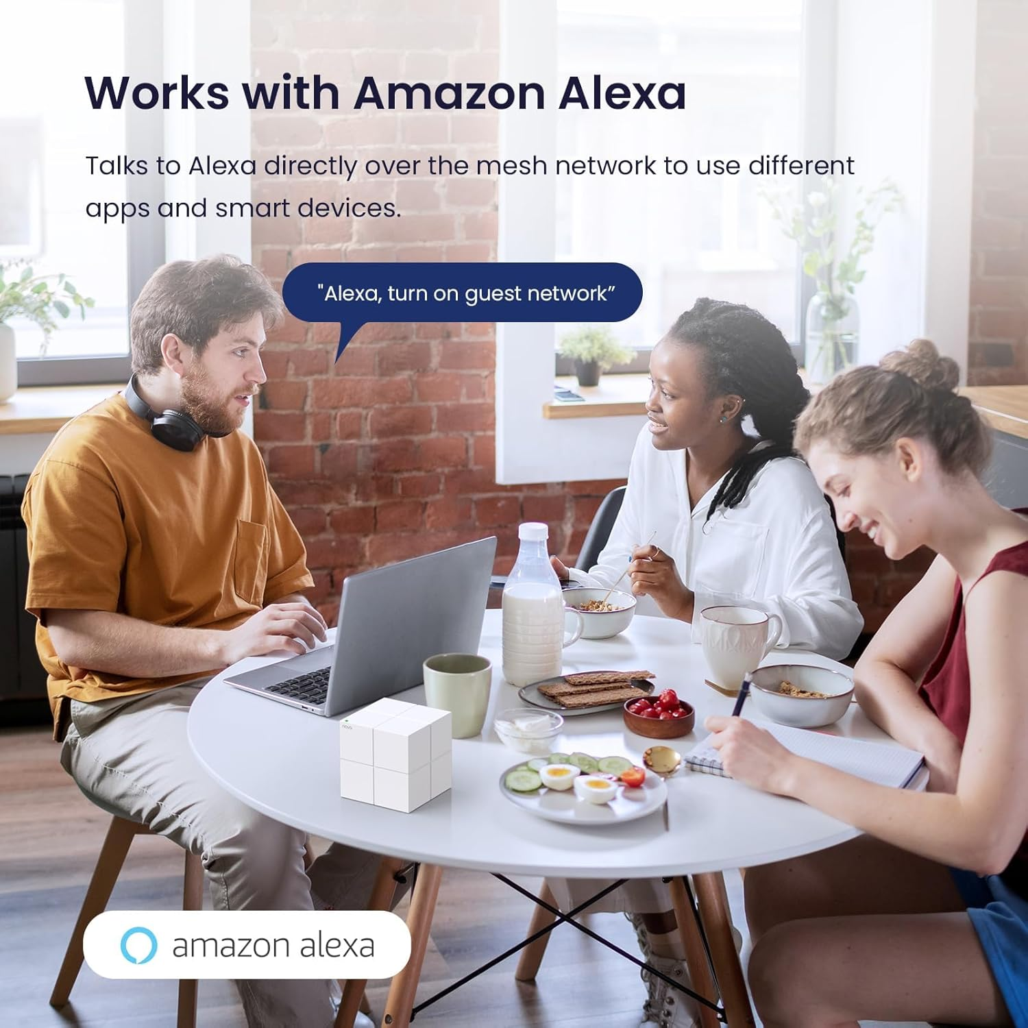 Tenda Nova MW6 AC1200 Mesh Wifi System, Dual Band Gigabit Ports Wifi Mesh Network, Connect 90 Devices, Whole Home Covers up to 6000 Sq.Ft, Seamless Roaming, Parental Controls, Easy Setup, 3-Pack image number 6