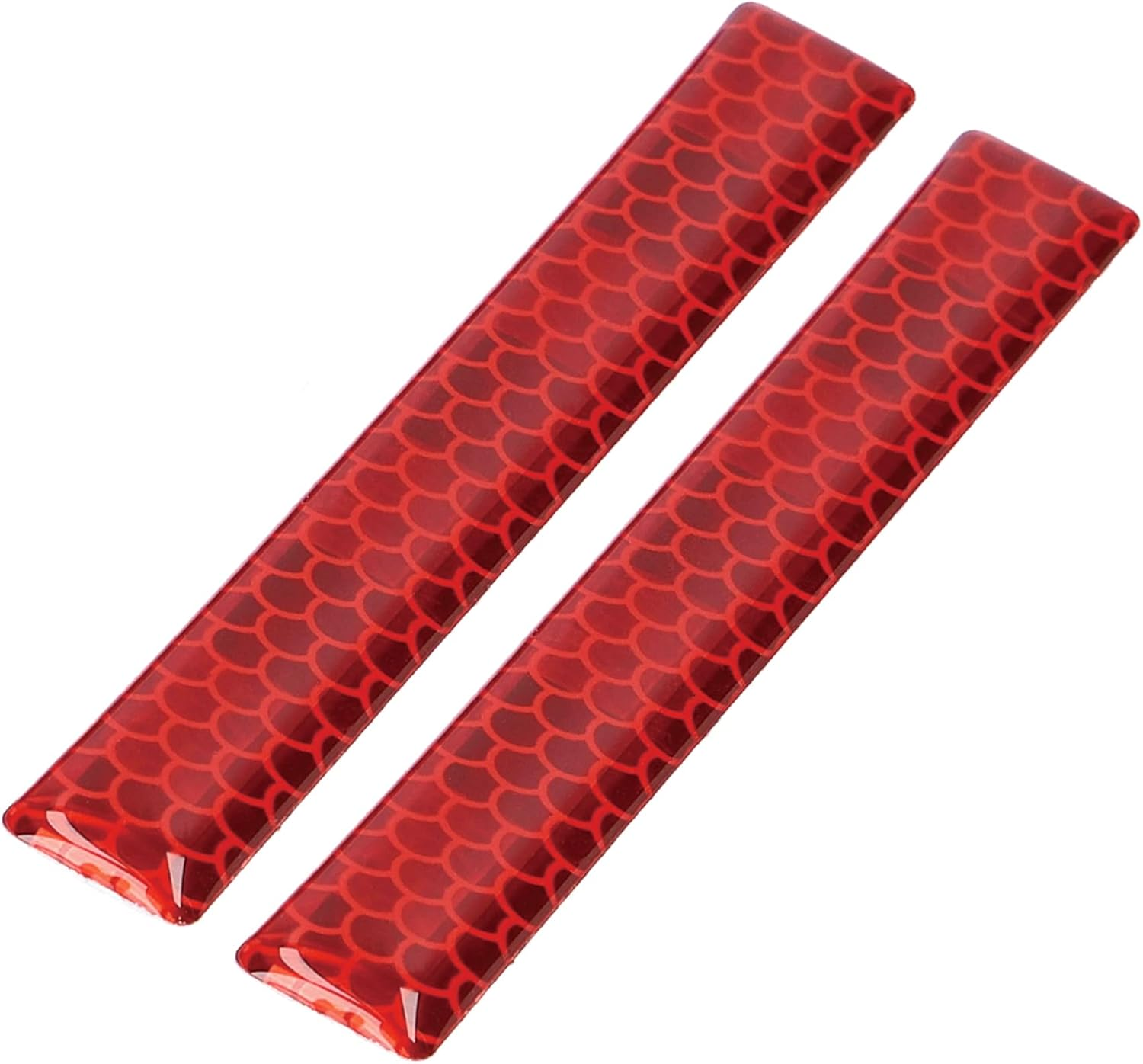 Amon V756 Reflective Protector, Red, Adhesive Included, Width 0.4 X Length 3.7 X Thickness 0.08 Inch (10 Mm) X Length 3.7 Inches (95 Mm) X Thickness 0.08 Inch (2 Mm), Pack of 4