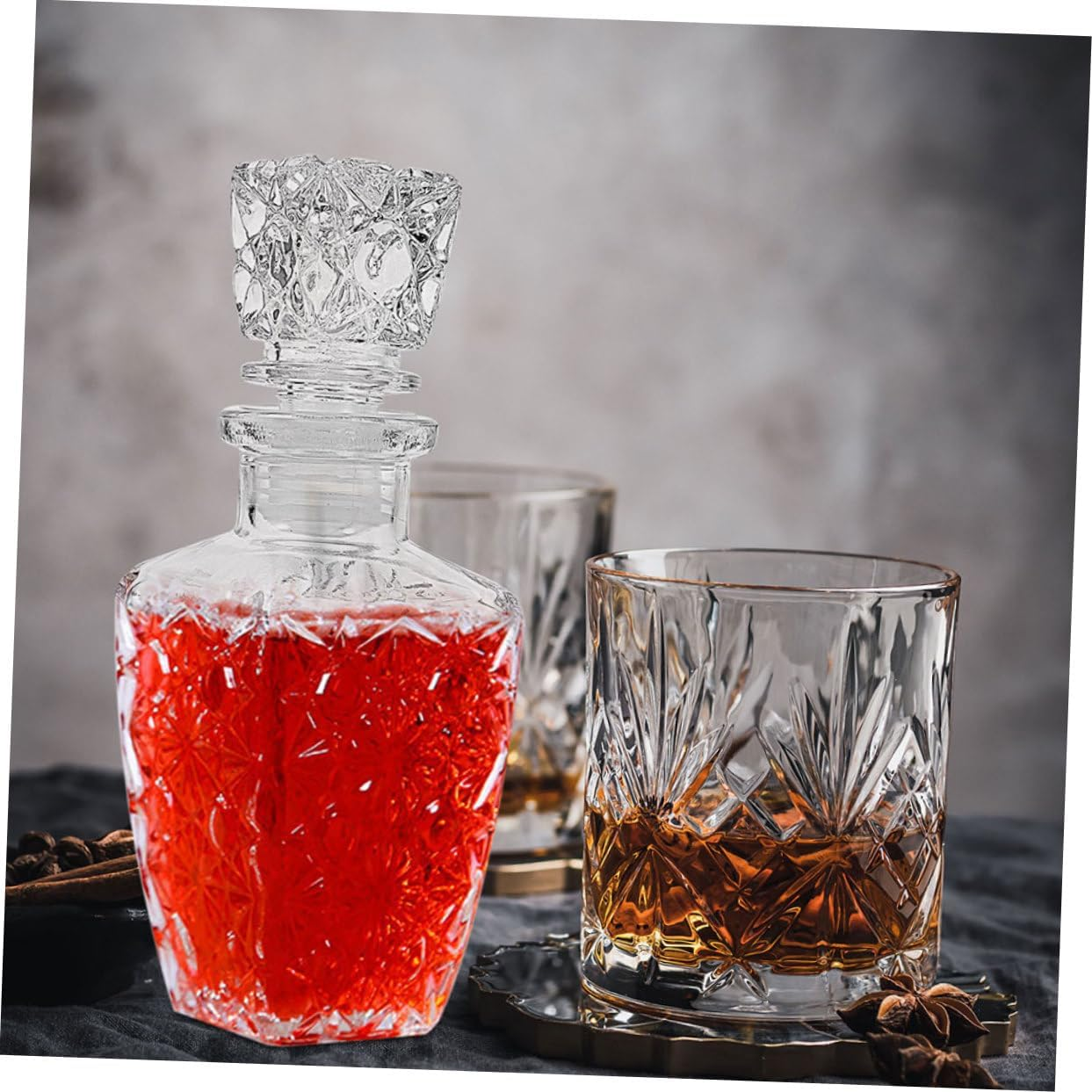 TIDTALEO 2Pcs Glass Wine Bottle Thicken Wine Glass Bottle Packaging for Party Banquet Creative Design image number 5