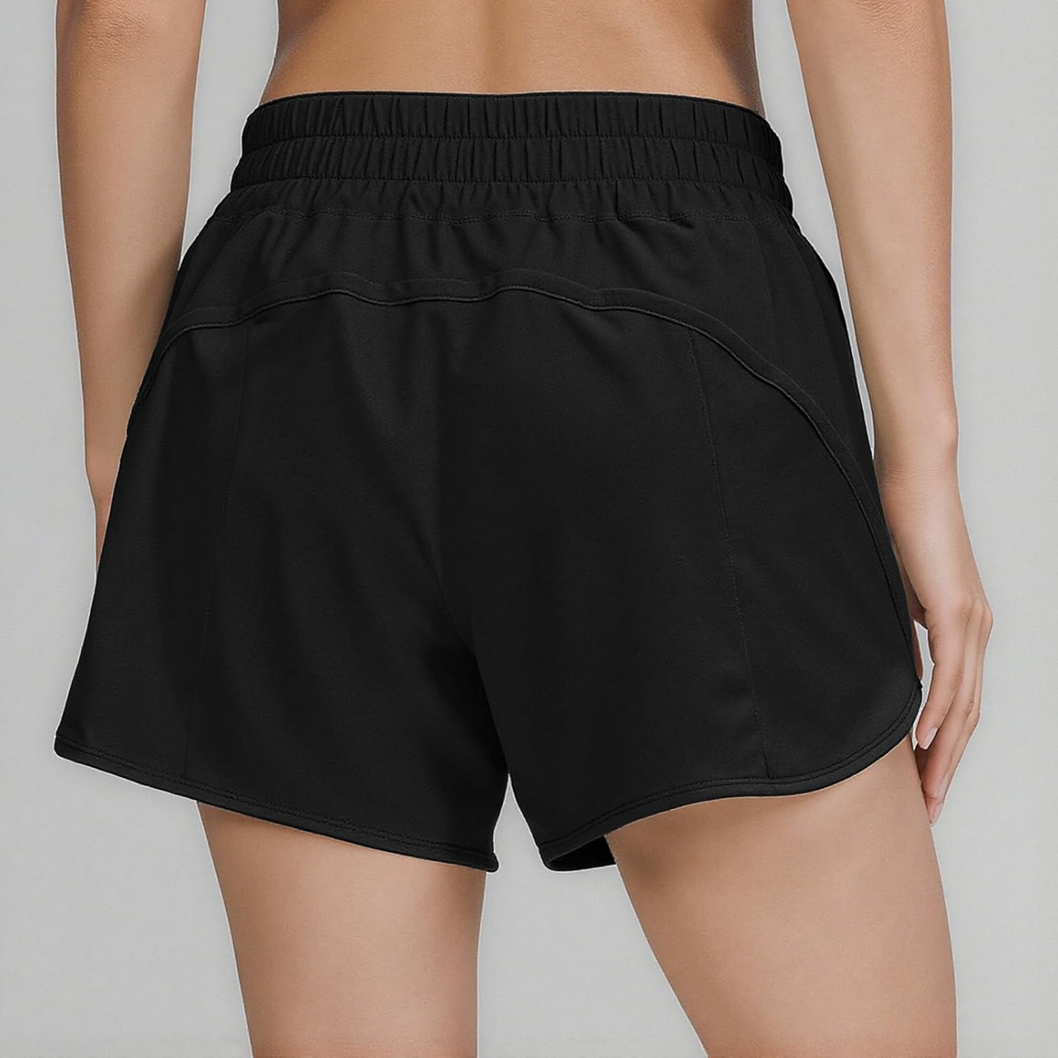 Viiotu Running Shorts Women with Linner Quick Dry, High Waisted Gym Shorts Women Zipper Pockets, Athletic Womens Shorts for Outdoor Sports image number 6