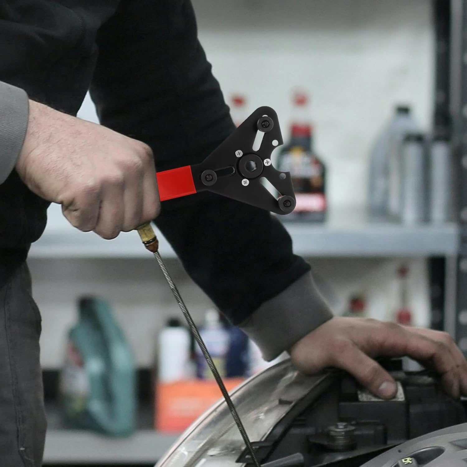 PAMINGONO Automotive Clutch Removal Tool Professional Air Conditioning Maintenance Tool for Easy Compressor Clutch Installation Durable Design for Efficient Disassembly image number 2