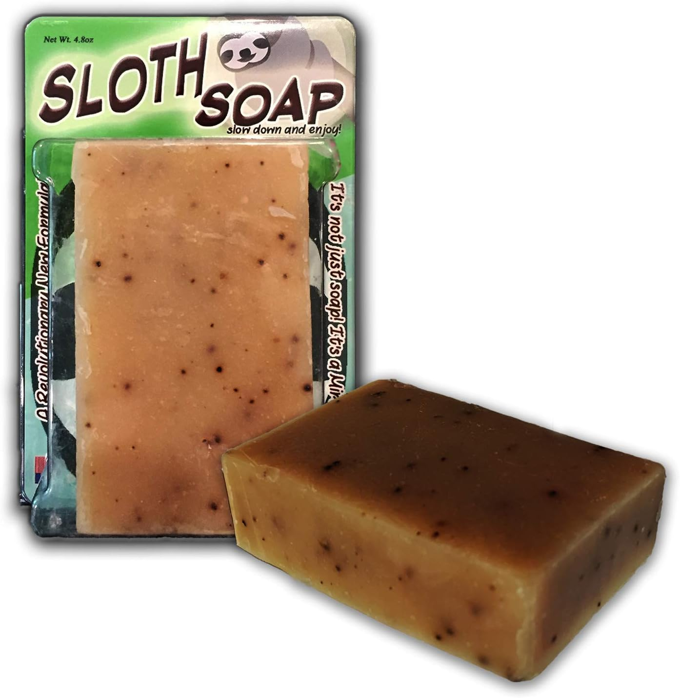 Bodacious Bath Sloth Soap Handcrafted Bath Soap Made with Coffee Grounds, 1 Bar image number 3