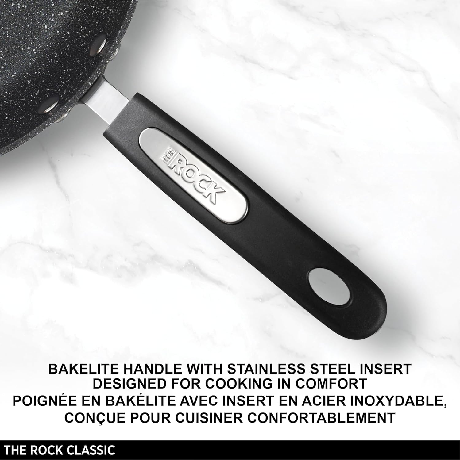Starfrit the Rock by 8" Fry Pan with Bakelite Handle, Black image number 6