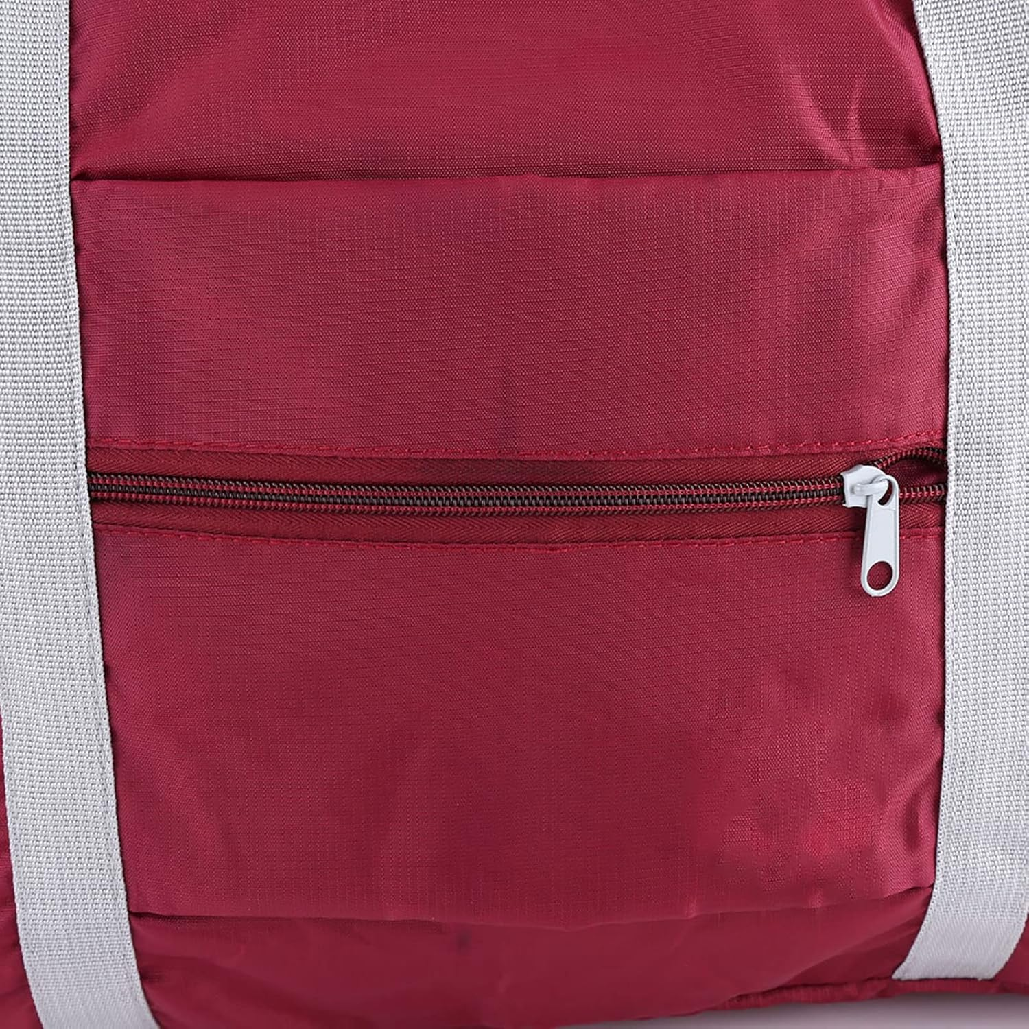 Luggage Bag, Foldable Carry on Travel Bag Nylon Polyester Wearproof Waterproof Travel Duffel Bag for Outdoors, Sports, Travel(Wine Red) image number 6
