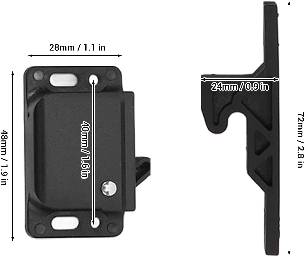 8 Sets RV Cabinet Latch, RV Drawer Latches and Catches, Replacements Push Catch Latch with Mounting Hardware for Motor Home Cargo Trailer image number 3