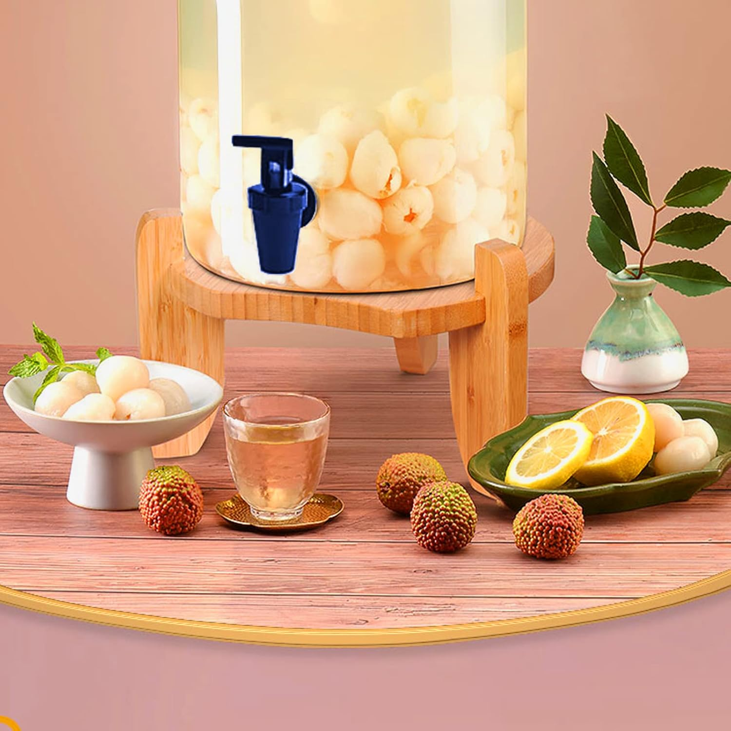 4 Pack 3/4Plastic Faucet,Replacement Cooler Faucet Water Bottle Jug Reusable Spigot Spout, BPA Free Dispenser Tap Set, Water Crock Valve Gravity Water Spigot (3/4" External Thread) image number 2