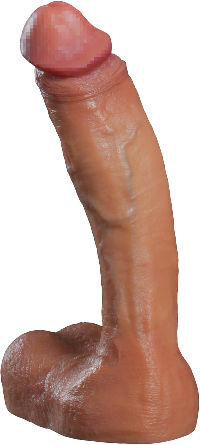 9 Inch Black Realistic Dildo Feels like Skin, with Huge Strong Suction Cup Dildos for Hands-Free Play, Soft Liquid Silicone Adult Sex Toys for Men and Women Pleasure image number 6