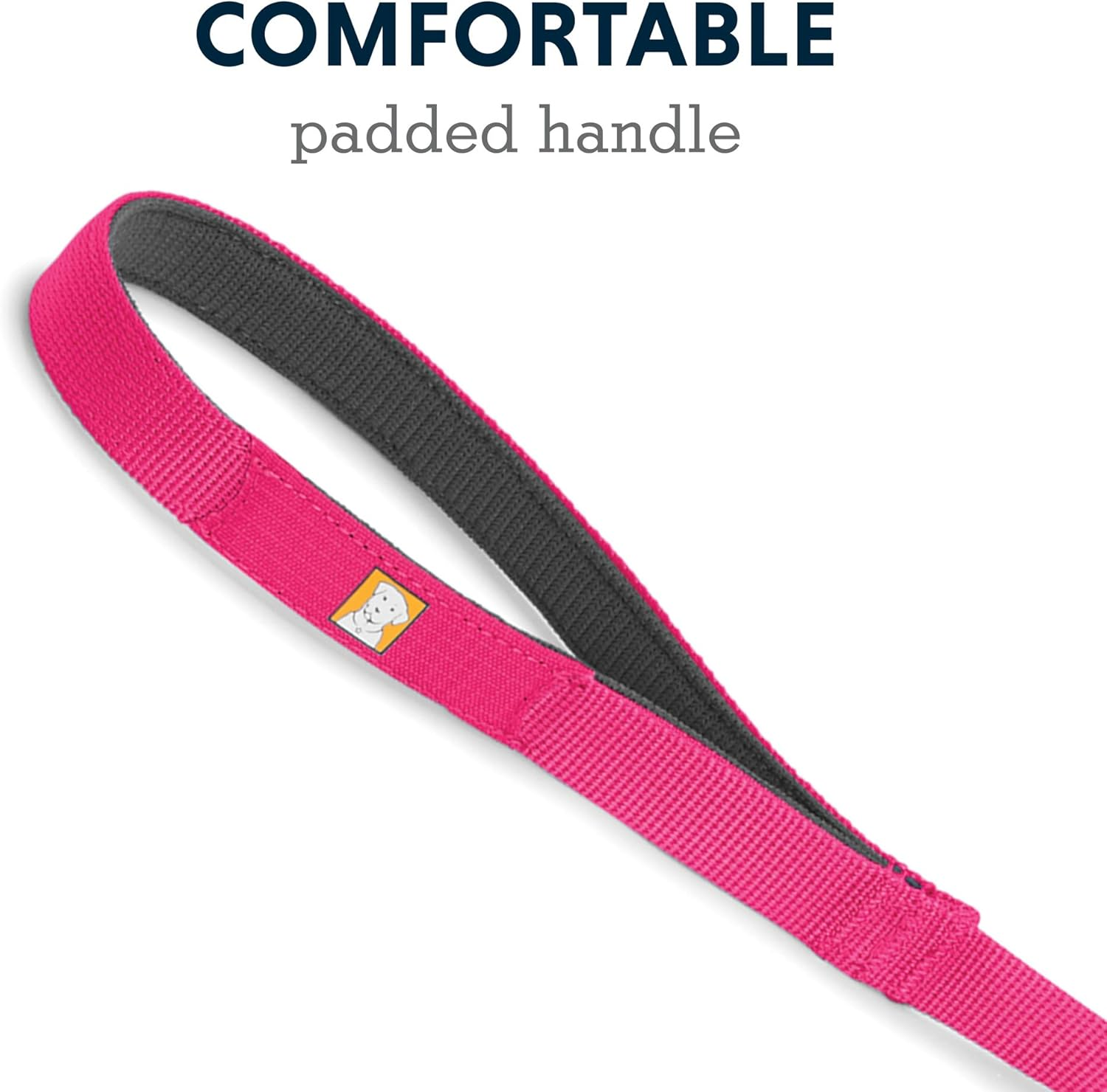 Ruffwear, Front Range Dog Leash, 5 Ft Lead with Padded Handle for Everyday Walking, Wildflower - Mountains Logo image number 6