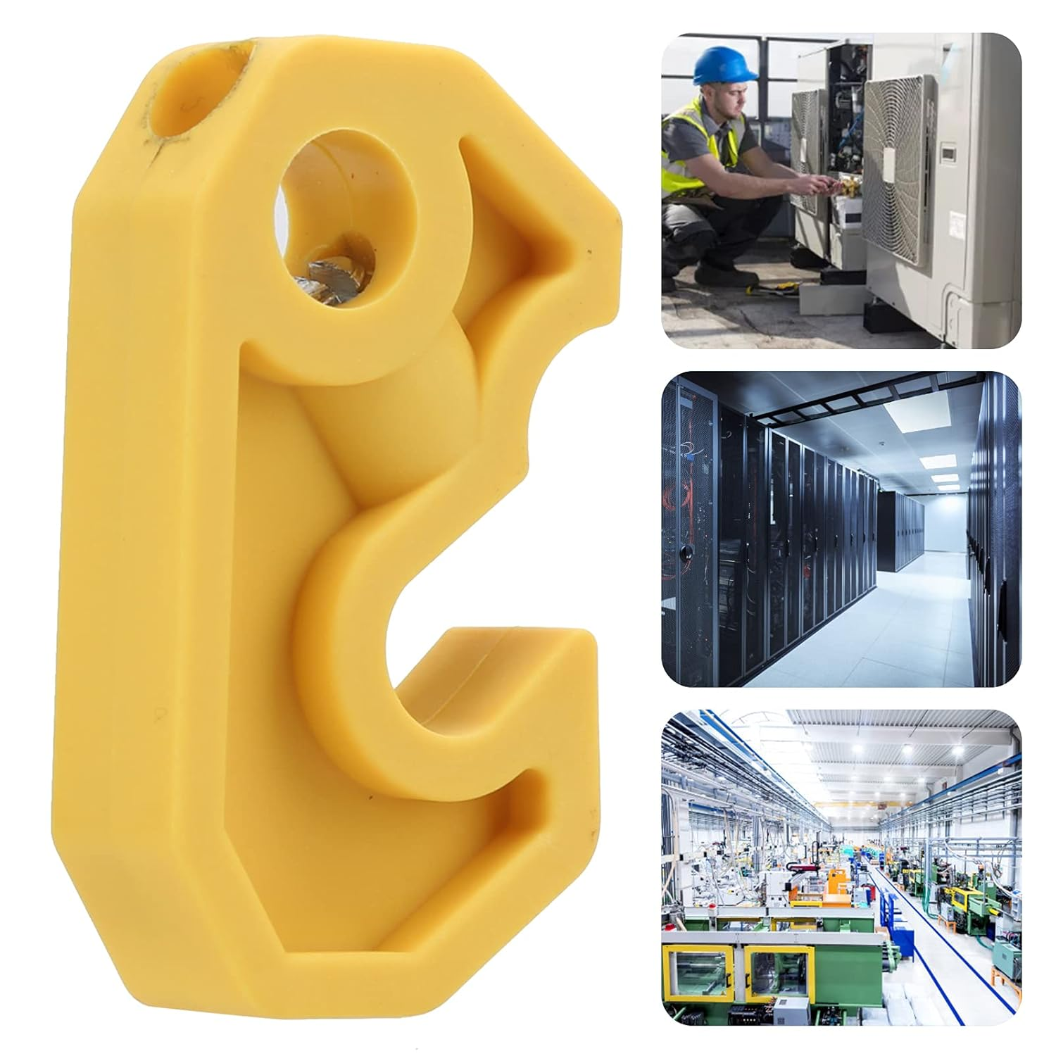 Breaker Lockout, Electrical Box Circuit Breaker Lockout Light Switch Lock Electrical Panel Lock Tagout Breaker Box Lock for Air Switch Lockout image number 3