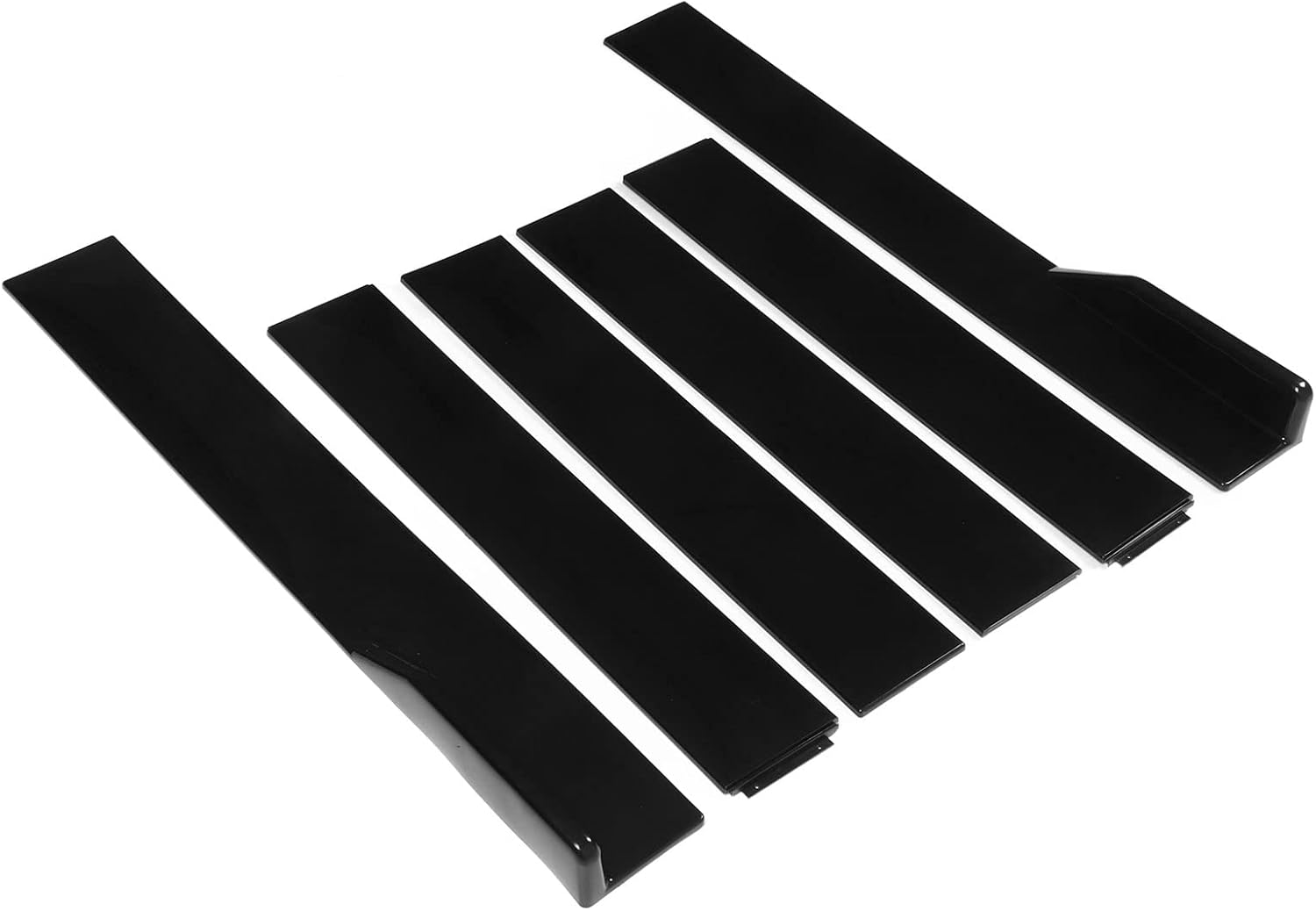 Universal Side Skirt, 6PCS Black Anti-Scratch Adjustable Length Car Side Skirt for Protection image number 5
