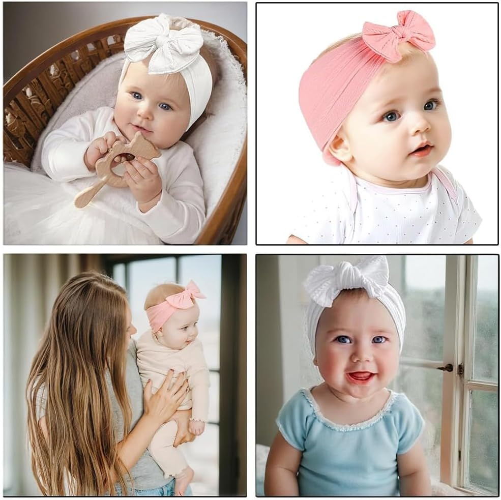 2Pcs Headbands with Bows Soft Headband with Bows Hairbands Cute Bow for Everyday Wear and Special Occasions image number 5