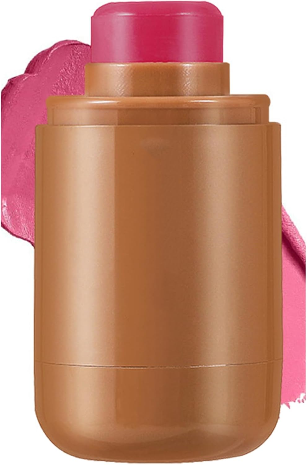 FEESHOW Cream Blush Stick, Buildable & Hydrating Multi-Use Makeup for Cheeks & Lips, Portable Color, Non-Greasy Long-Lasting Formula Peach One Size