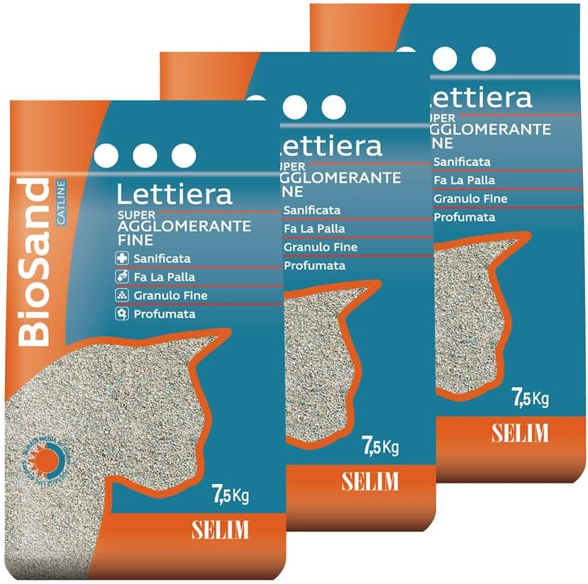 OFT Serem Bio Sand, Green, 16.5 Lbs (7.5 Kg) (6 L) X 3 Pieces, Cat Litter, Mineral, Hardening, Deodorizing, Small Grain, Deodorizing, Subtle Flower Scent, Green, 16.5 Lbs (7.5 Kg) (6 L), Set of 3 image number 2