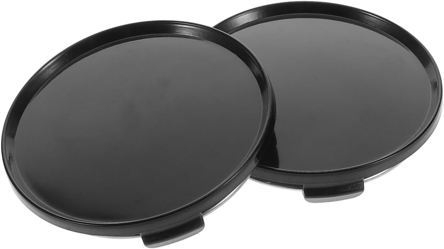 ABOOFAN 63Mm Car Wheel Hubcaps Center Caps 2Pcs Black Hub Cover Rim Caps Replacement for Automotive Exterior Accessories and Trailer Wheels image number 2